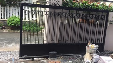 Cổng lùa,cổng trượt tự động,lắp đặt cổng tự động tphcm,motor cổng lùa công ty,cổng sắt lùa tự động
