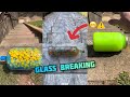 Crushing crunchy  soft things  breaking glass bottles  compilation asmr 05 satisfying