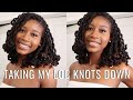 TAKING MY LOC KNOTS DOWN + SMALL LIFE UPDATE | Sunshine Locd