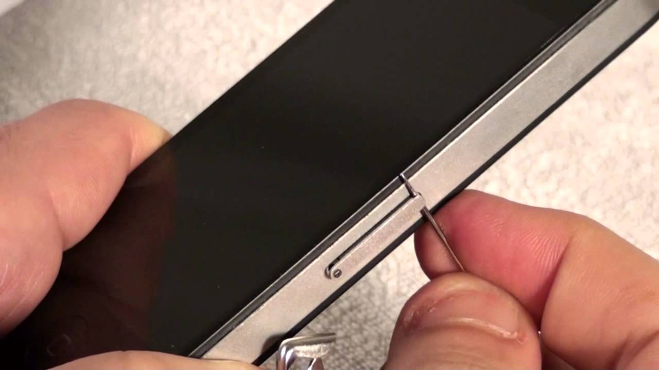 iPhone 4 - How to Remove and Insert a SIM Card - YouTube