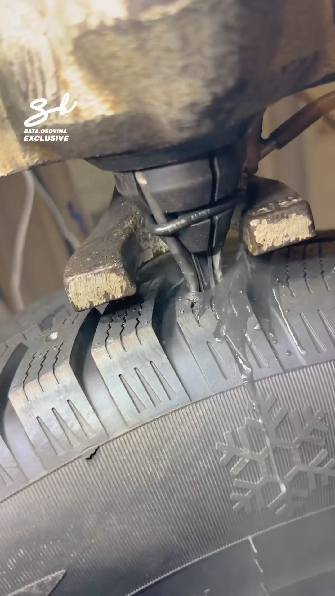 They've added nails to get a better grip on roads ? #tires #cars #vehicles