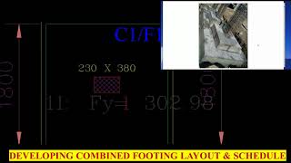 RCC Detailing (part-6) Combined Footing Layout and Schedule