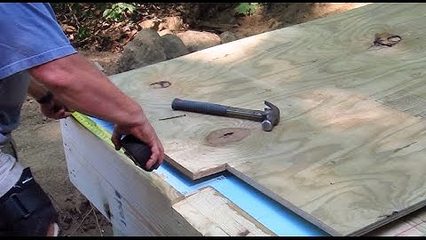 DIY Shed AsktheBuilder Shed Floor Plywood Layout Part 1