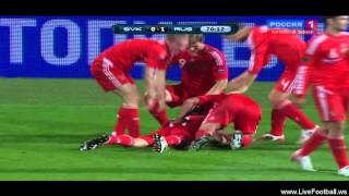 Словакия - Россия гол Алана Дзагоева (0-1)