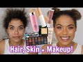 Full Get Ready with Me: Simple Hair, Skin, Makeup!