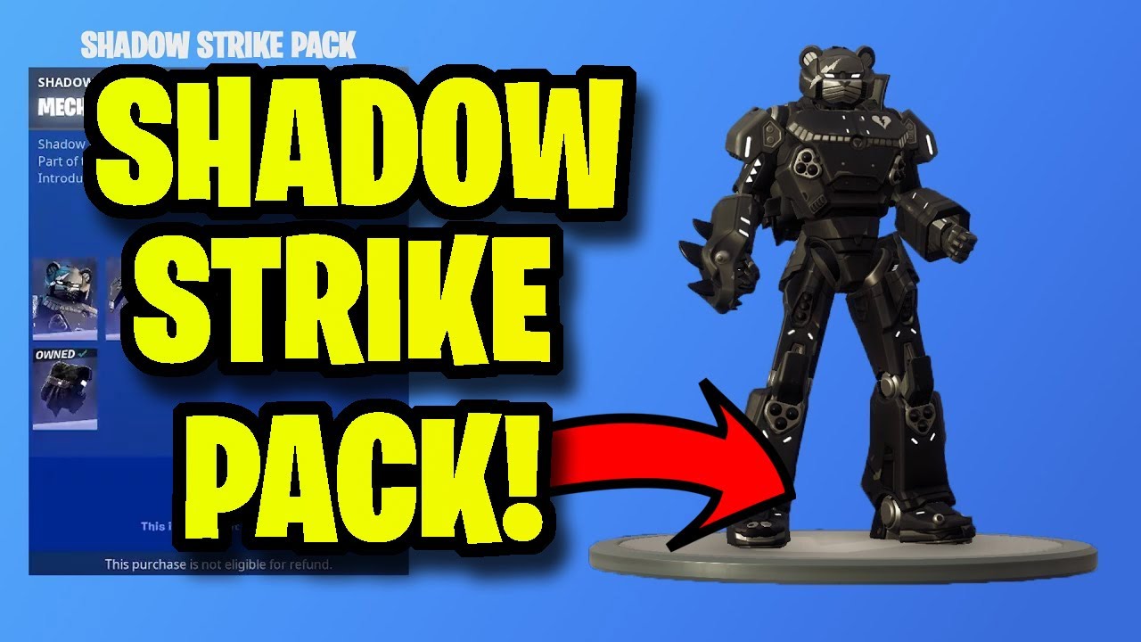 *NEW* SHADOW STRIKE PACK SHOWCASE - SHADOW ARCHETYPE, MECHA TEAM LEADER & NITE GUNNER - FORTNITE