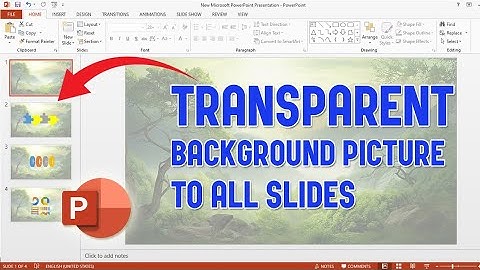 Transparante achtergrondafbeelding instellen voor alle dia