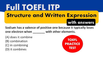 Full TOEFL ITP Structure & Written Expressions with Answers | TOEFL ITP Exam Prep | TOEFL Prep