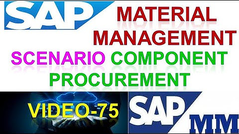 How to Configure Component Procurement Scenario in Material Management | Sap mm | DK TECHNOLOGIES