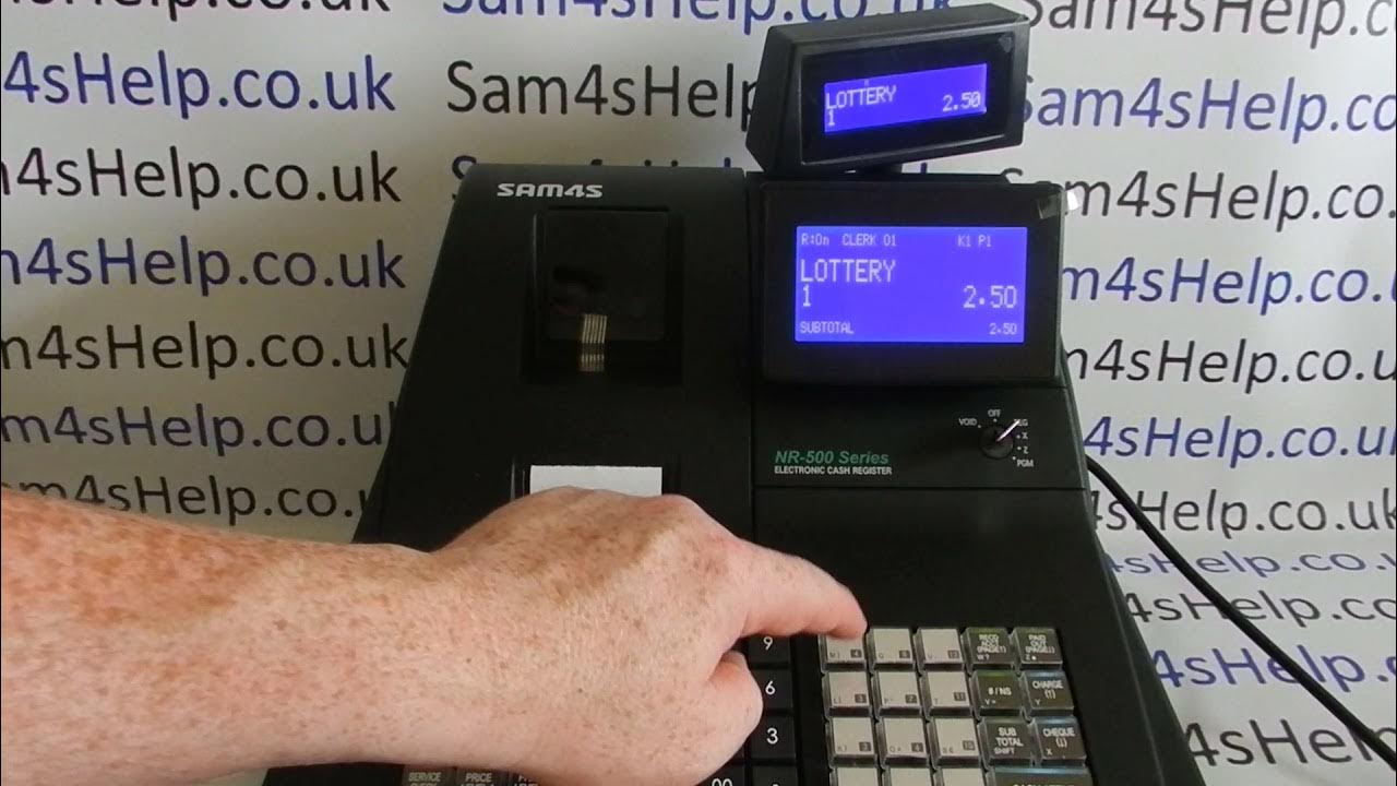 ** WARNING ** REQ. PRESET VALUE Error Message Sam4S NR500 / NR510R