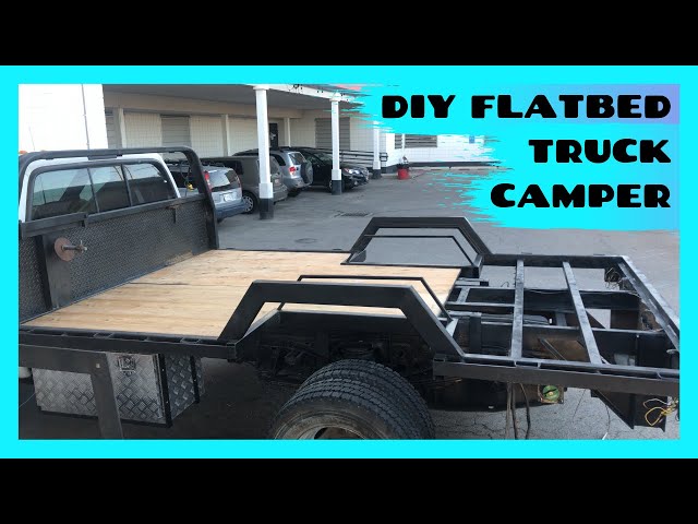 Flatbed truck camper