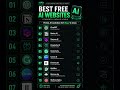 BEST FREE AI TOOLS | STUDENTS