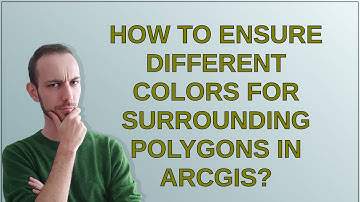 Gis: How to ensure different colors for surrounding polygons in ArcGIS?
