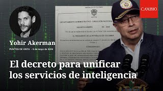 El decreto para unificar los servicios de inteligencia: una videocolumna de Yohir Akerman