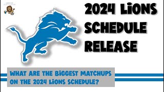 Ep. 301 - Detroit Lions 2024 Schedule Release Analysis