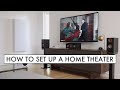 How to set up a 51 home theater surround sound speaker system