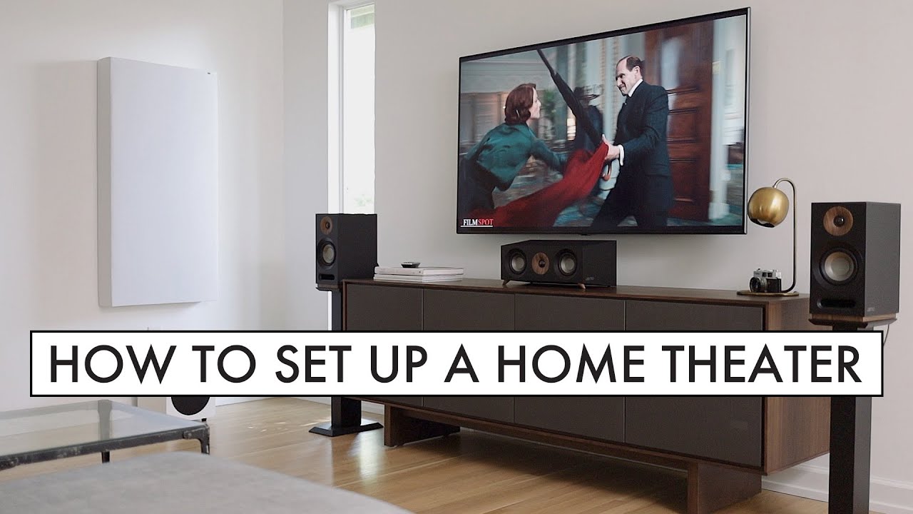 HOW TO Set Up a 5.1 HOME THEATER Surround Sound Speaker System 