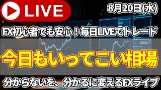 【FXトレードライブ配信中】本日もいってこい相場。NY期待していきましょう！！