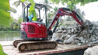 #DOZCO Yanmar ViO356B working in construction.