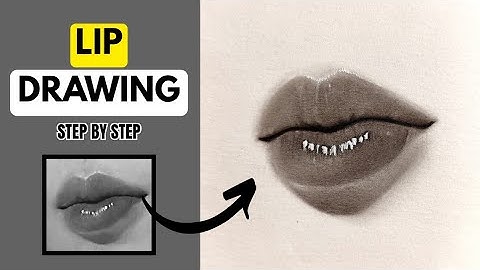Realistic Lip Drawing – Timelapse from First Line to Final Shade