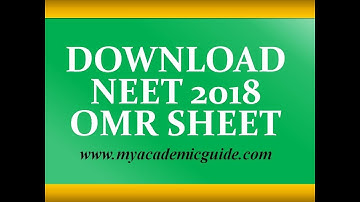 NEET OMR Sheet 2018- How to Check/ Download?