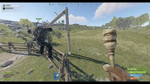 Rust, When someone thinks they can camp safe zone but they forget how it works