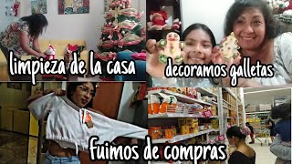 Limpieza rápida de la casa. Compras navideñas y decoramos galletas navideñas