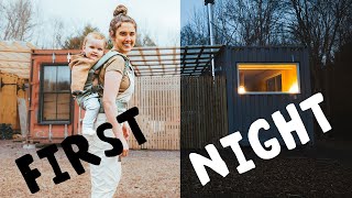 FIRST NIGHT in the Shipping Containers (with a baby...)