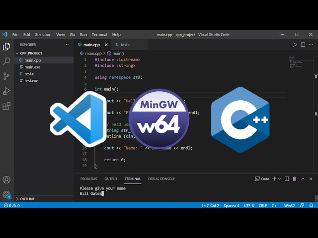 Install Mingw-w64 and Run C/C++ files in Visual Studio Code 2021 on Windows  - YouTube