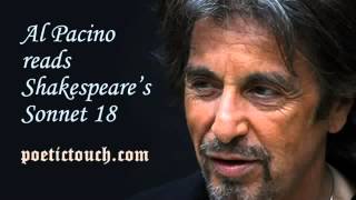 Al Pacino William Shakespeare  Sonnet 18