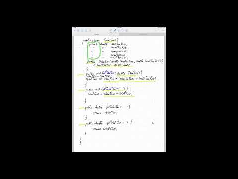 Hint to Java lab on SalexTax