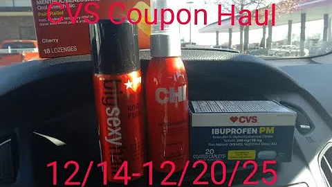 CVS Coupon Haul{12/14-12/20/25} A very very small haul. Just getting some good CRT deals