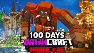 I Survived 100 Days in DAWNCRAFT in Hardcore Minecraft!