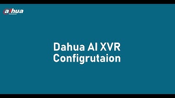 AI XVR CONFIGURATION MODEL NO. XVR5108 HS-I3