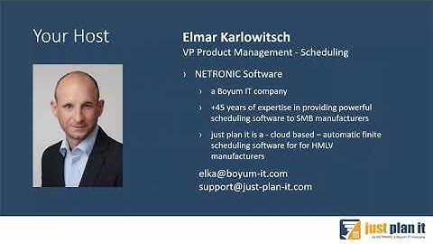 2024/05/15 Scheduling best practices for high mix low volume manufacturers