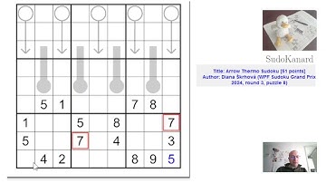 [Eng] Arrow Thermo Sudoku, par Diana Škrhová (WPF Sudoku Grand Prix 2024, round 3, puzzle 8)
