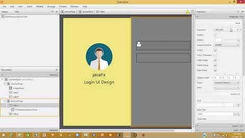 Design Login UI with javaFx720p