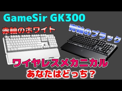 GK300 レビュー】青軸を採用したブラックと赤軸を採用したホワイトの ...