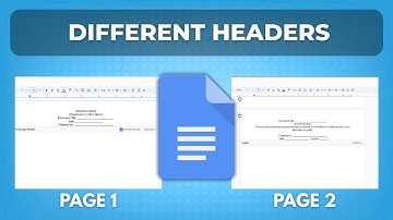 How to Remove and Change Header on Second Page Google Docs