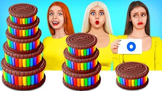 100 Layers Food Challenge | Eating 1 VS 100 Layers of Chocolate Food  by Turbo Team