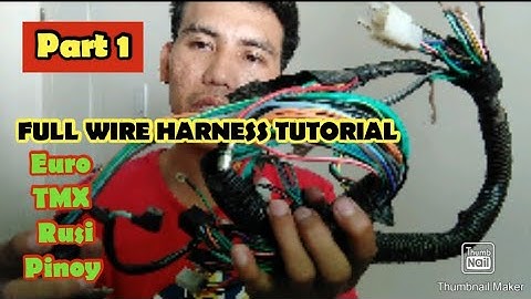 Harness wire color coding Part 1