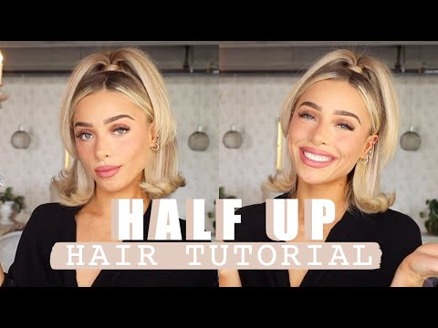 HALF-UP FLIPPED-ENDS HAIR TUTORIAL | KIM K INSPIRED