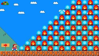 Can Mario Press 999 Ultimate HOT - COLD Switch in New Super Mario Bros.? | Game Animation