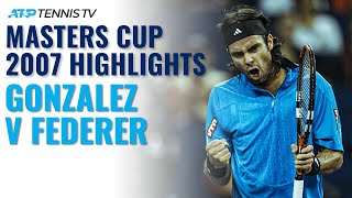 When Fernando Gonzalez Shocked Federer! | Masters Cup 2007 Tennis Highlights screenshot 1