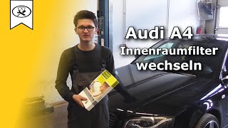 Audi A4 Innenraumfilter Wechseln  Audi A4 Cabin air filters to