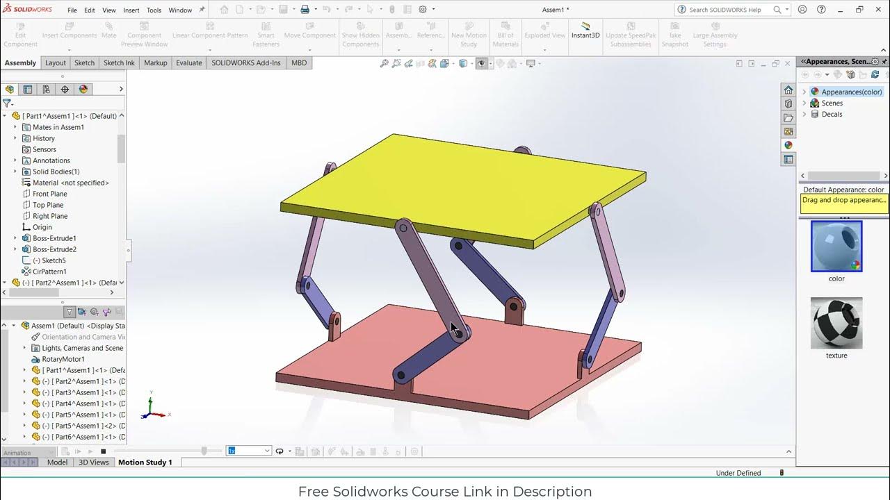 Crank Lifting Mechanism in Solidworks YouTube