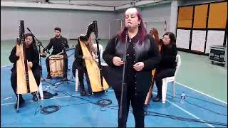 Himno Nacional Argentino-Regina Trejo-Orquesta de Arpas /Polideportivo Municipal La Patriada