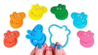 PEPPA PIG 🐷 Los COLORES con moldes de Cuticuter 🌈 Manualidades para niños