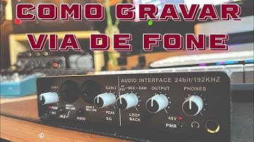 Como gravar via de fone usando a teyun Q-24