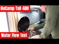 NuCamp TaB 400 Water Flow Test